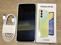 Samsung Galaxy A15 Dual SIM 5G Smartphone, 4 GB RAM, 128 GB, Yellow
