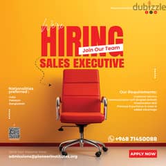 Looking for Sales Executive for Educational Group