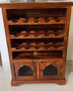 Marina home solid wood bar unit in excellent condition