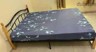 Double Bed With Mattress (190X150)
