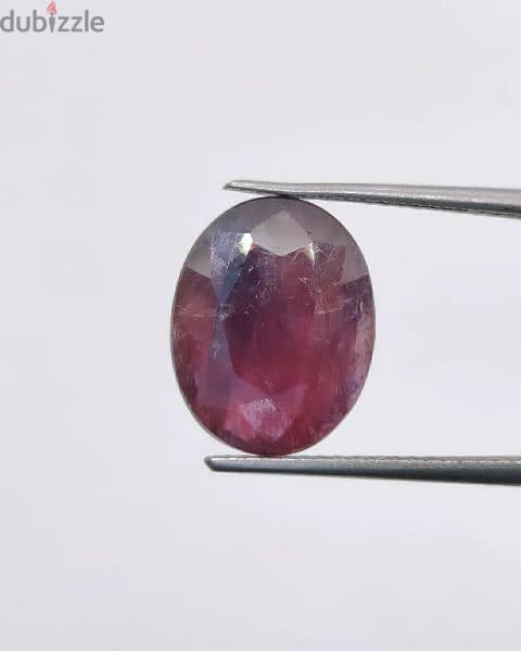 حجر ياقوت زفير أرجواني أحمر غامق ( وينزا سفاير) natural winza sapphire 0