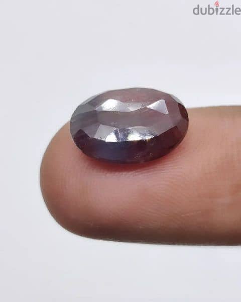 حجر ياقوت زفير أرجواني أحمر غامق ( وينزا سفاير) natural winza sapphire 2