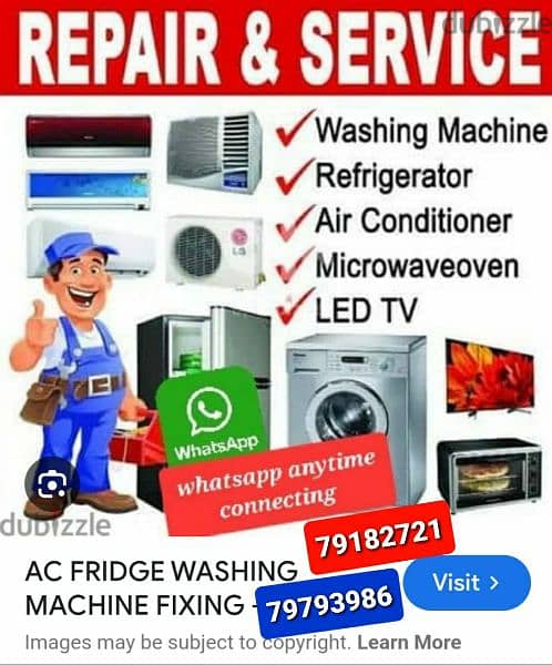 AC refrigerator freezer full automatic washing machine repair 0