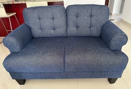 2 seater sofa from Home center. Blue