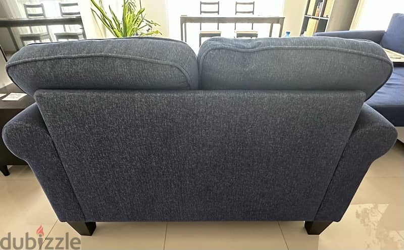 2 seater sofa from Home center. Blue 3