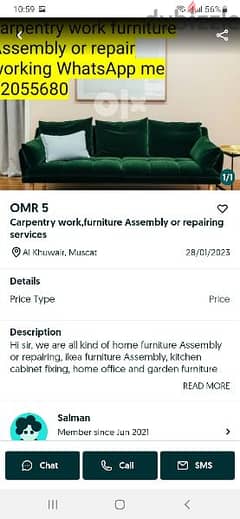 carpenter work furniture Assembly or repairing 0