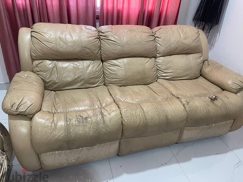 Leather Recliner sofa for Sale 1