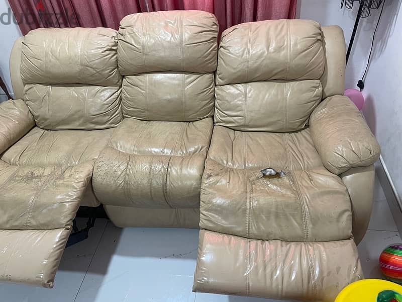 Leather Recliner sofa for Sale 3