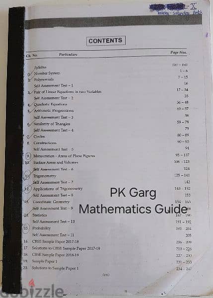 RS Aggarwal and PK Garg Mathematics Guide for Class 10 1