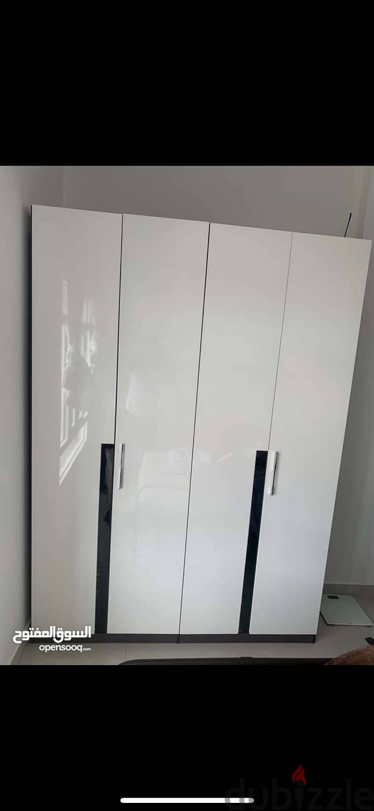 Wardrobe white color front side doors, Dressing table 5