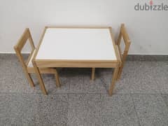 Kids table with two chairs