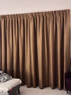 Curtains with blackouts, net / sheer and rod