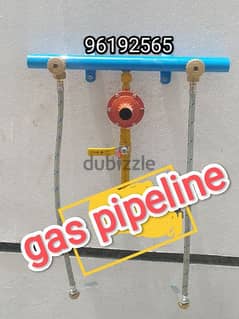 kitchen gas pipeline instalation in home