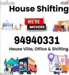 House shiffting office shiffting furniture fixing transportv