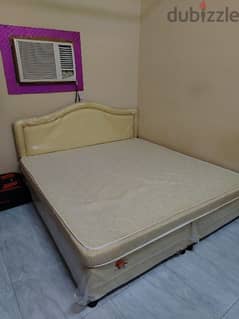 Sale of King size bed with mattresses