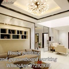 professional service gypsum board working and painting service