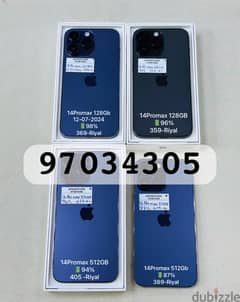 iPhone 14promax 128gb 12-07-2024 apple warranty 98% battery health 0