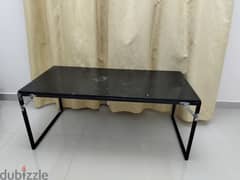 iron Table with wood top