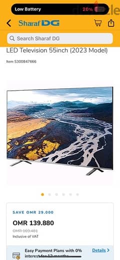 Toshiba 55 inch tv full android tv new without box all accessories