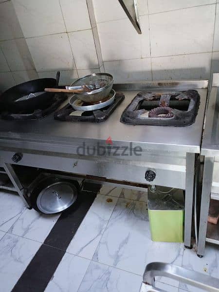3 burners stove and pizza dough sheeter 1