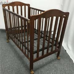 JUNIORS Baby Crib With Mattress, Dimensions: 130*75*110 Cm
