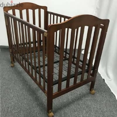 JUNIORS Baby Crib With Mattress, Dimensions: 130*75*110 Cm