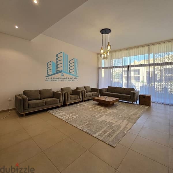 BEAUTIFUL MODERN FULLY FURNISHED WATERFRONT 4+1 BR VILLA IN MUSCAT BAY 1