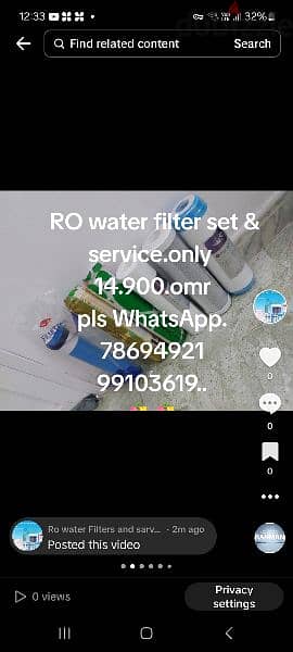 Ro water filters & service 3