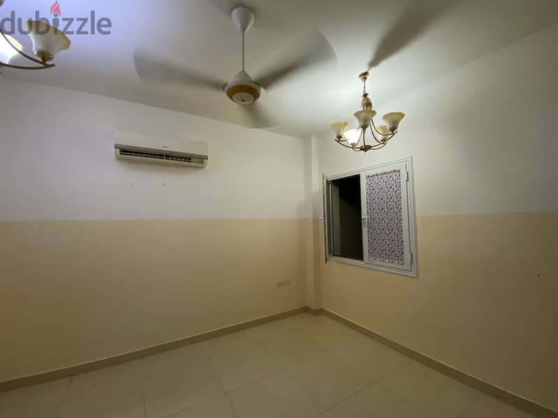 Room for rent with attached bathroom in mabela behind Al qabayal 1
