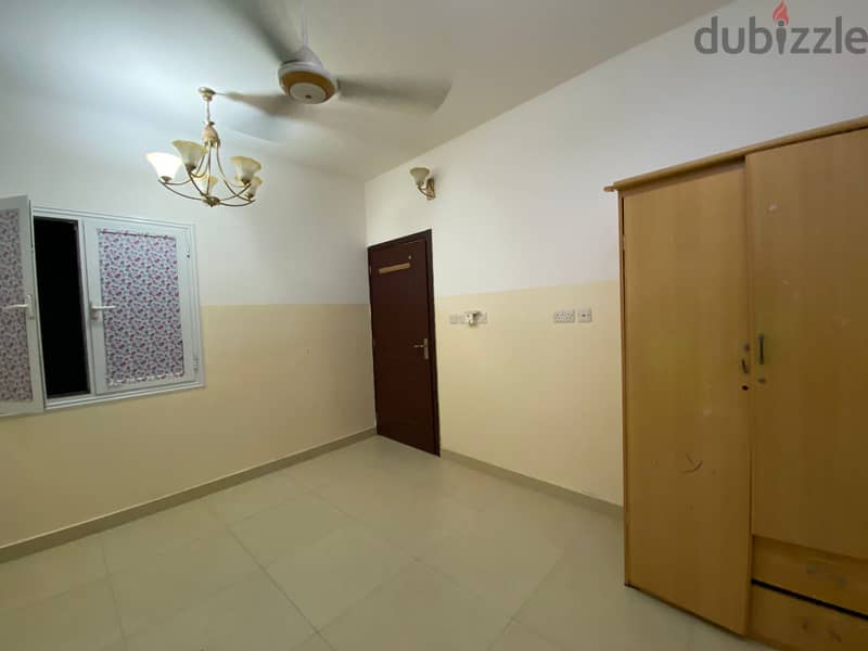 Room for rent with attached bathroom in mabela behind Al qabayal 3