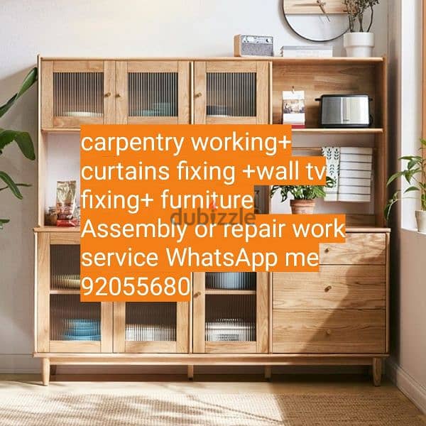 carpenter/furniture,IKEA fix repair/curtain,TV fix in wall/drilling 1