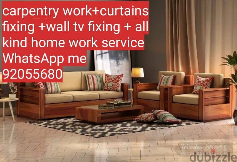 carpenter/furniture,IKEA fix repair/curtain,TV fix in wall/drilling 5