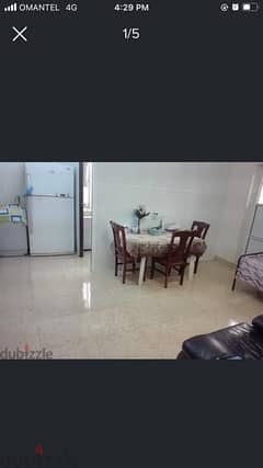 for rent furnished 2 BHK flat two rooms all in 190 near city center