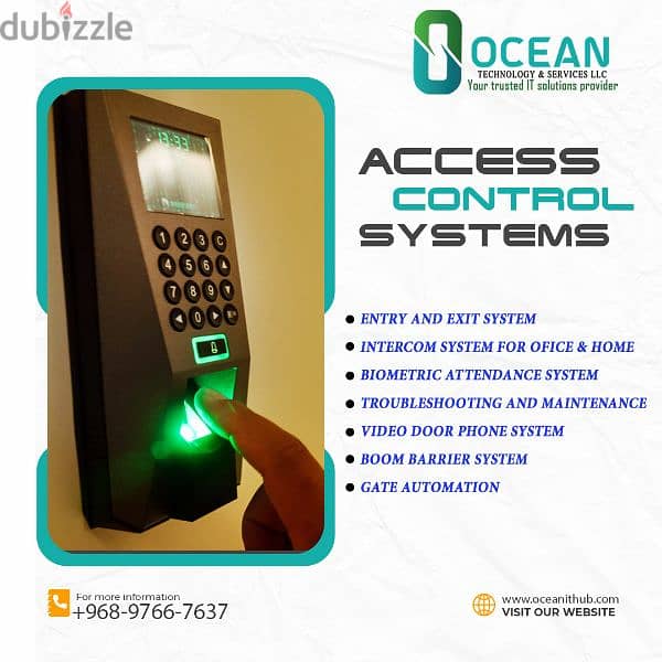 Biometric time attendance system , video intercom, CCTV installation 1