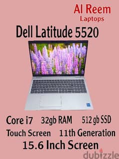 Dell 11th Generation Touch Screen Core i7 32gb Ram 512gb SSD 15-6 inch