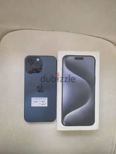I phone 15 pro max blue titanium 0
