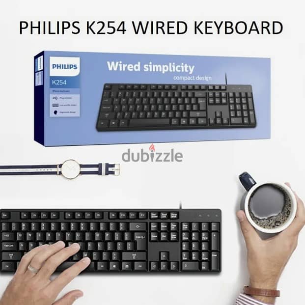 Philips wired keyboard k254 (!Box-Pack!) 2