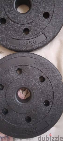 adjustable dumbells (Price negotiable) Total weight 9.5KG 2