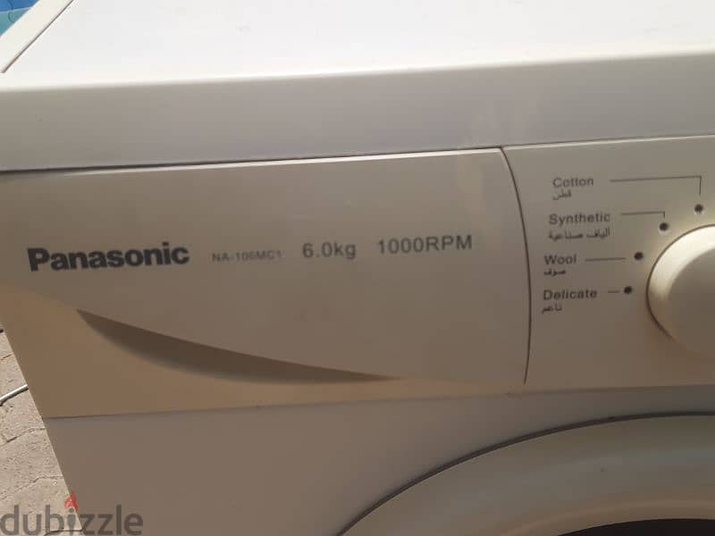 Panasonic washing machine, used but in excellent condition 1