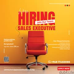 Looking for Sales Executive for Educational Group 0
