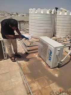 air conditioner installation. maintenance service home work