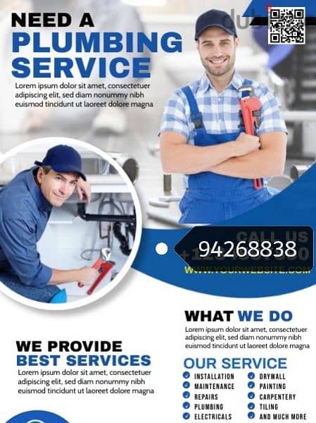 PLUMBER AND HOUSE MAINTINANCE REPAIRING SERVICES 24 SERVICES 0