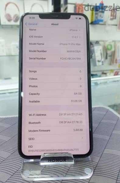 IPhone 11 Pro Max 64GB 
Battery Health 89%
in Good Condition 3