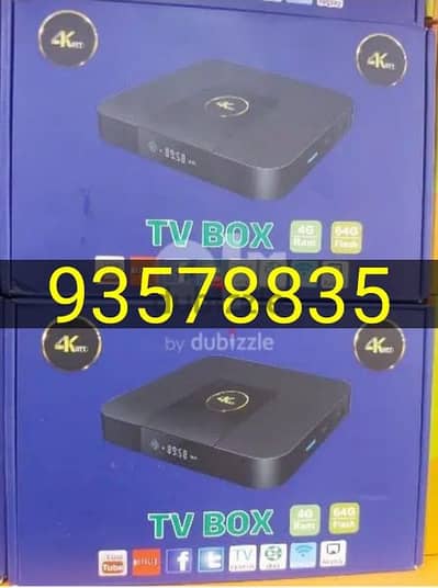 New WiFi internet Android TV box GOLD mk 8 GB ram 128 GB storage **//