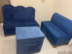 Sofa set x 2 with table, Family used 30 OMR ONLY @ MAWALEH