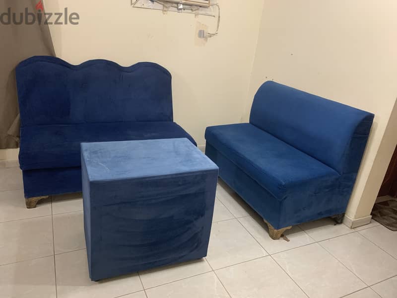 Sofa set x 2 with table, Family used 30 OMR ONLY @ MAWALEH 1