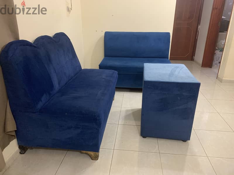 Sofa set x 2 with table, Family used 30 OMR ONLY @ MAWALEH 2