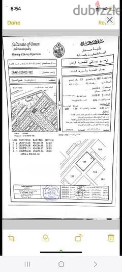 للبيع أرض سكنية مفتوحة من أربع جهات بولاية صحار مخطط فلج السوق 3