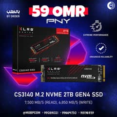 PNY XLRB Cs3140 M. 2 2TB Gen4 SSD - هارديسك سريع !