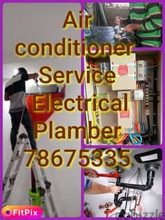 air conditioner  Service Electrical maintenance work